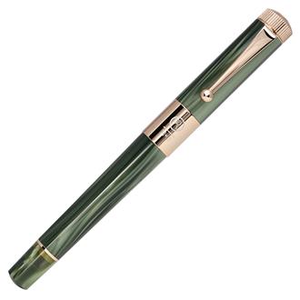 【限定】ロメオ　Ｎｏ．３万年筆　フィールドグリーン　ボトルインクセット