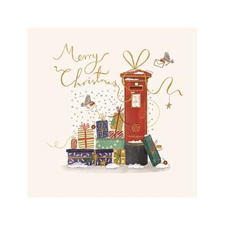 クリスマスカード　ＬＸＲＩＪＦ０１３　ポストに届け物