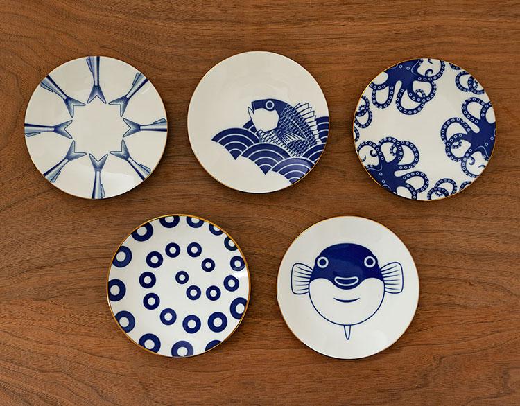 おいしい魚小皿「タコ 吸盤」の白地デザインが新登場
